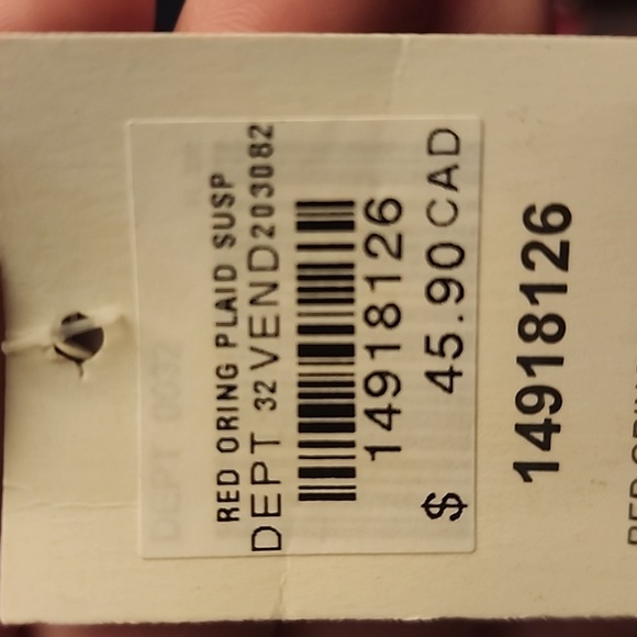 Hot Topic Red Plaid O-Ring Suspender Skirt XL - Picture 5 of 5